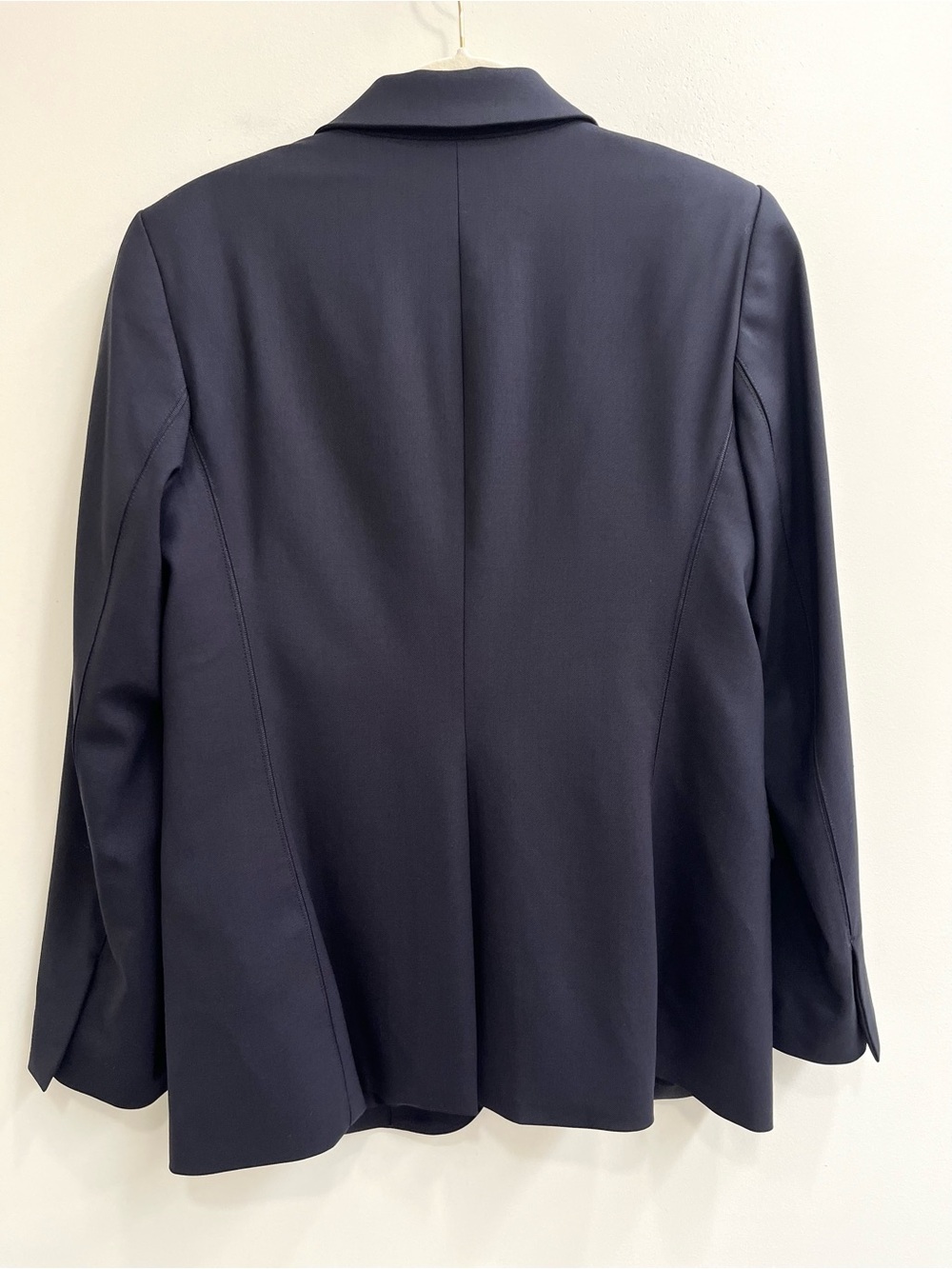 M.M Lafleur charcoal gray single button blazer wool stretch office career sz 10 - Picture 2 of 8
